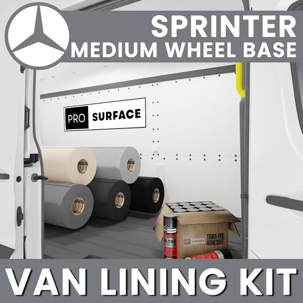 Mercedes Sprinter Medium Wheel Base Van Lining Carpet Bundle Kit
